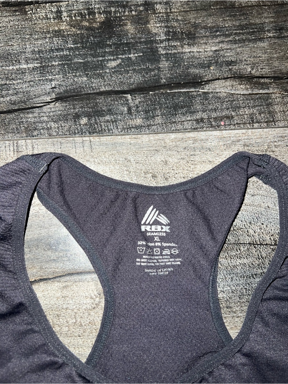 RBX Dark Grey Racerback Performance Tank - Picture 4 of 7